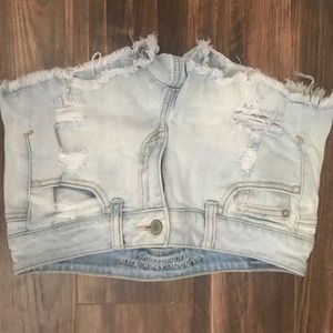 American eagle distressed shorts